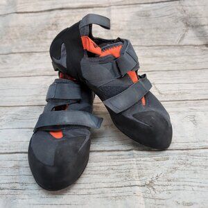 Five Ten Kirigami Climbing Shoes Black/Gray Orange Grip Rubber – Men’s 9.5